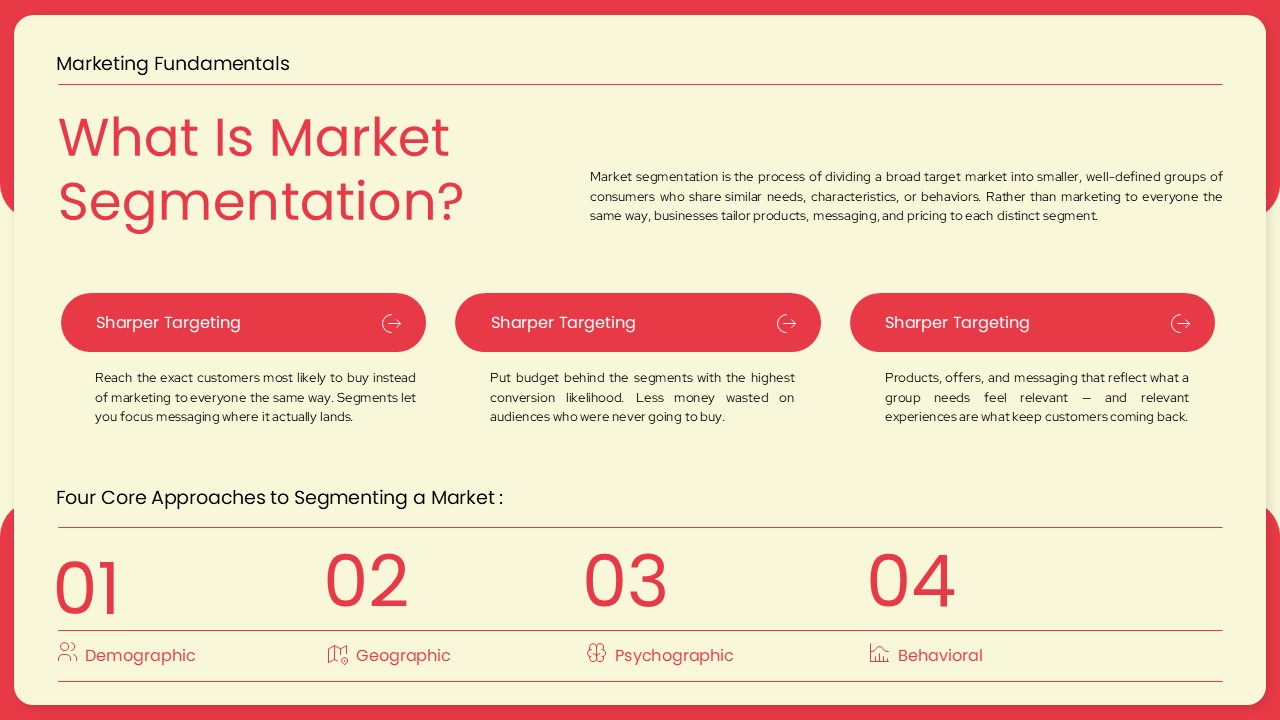 what is market segmentation ppt slide