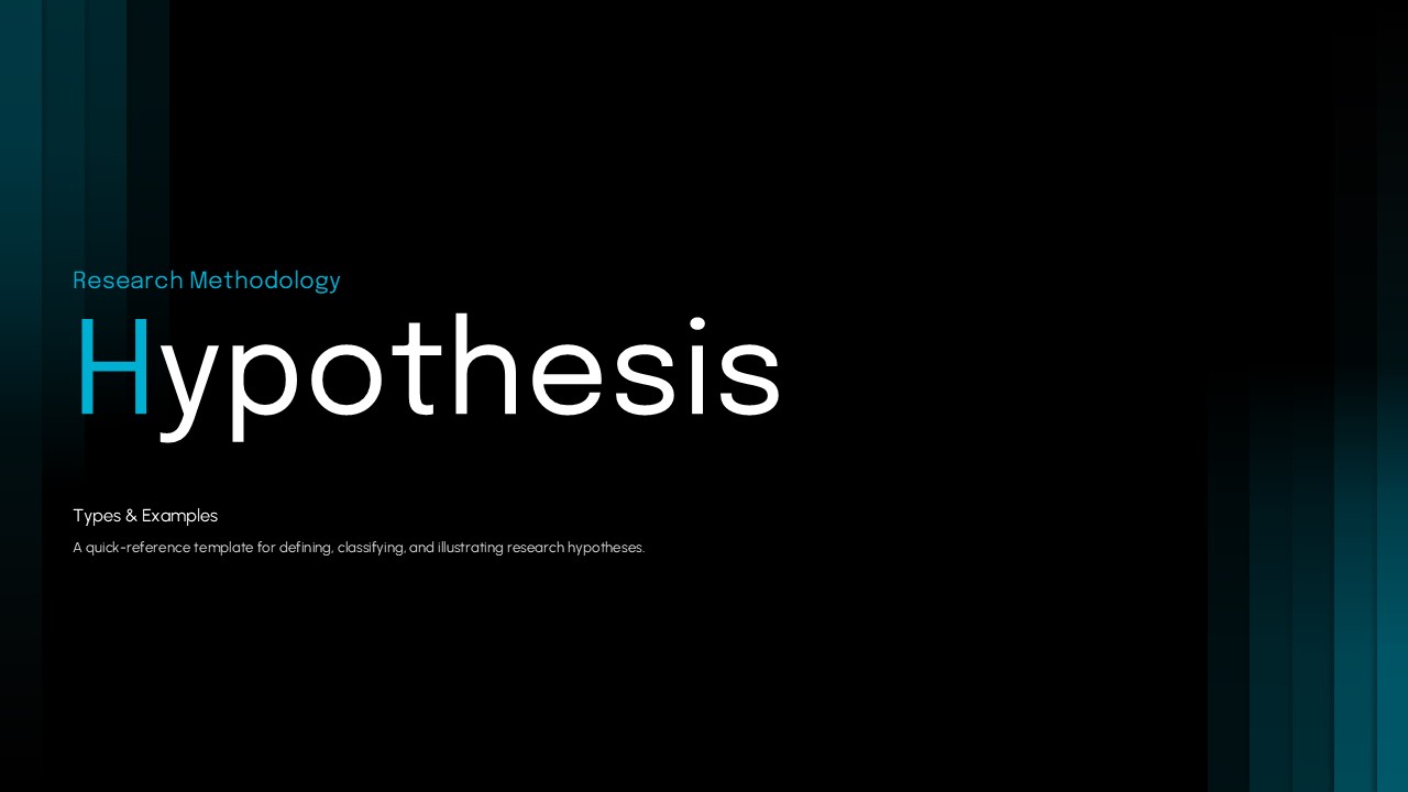 Hypothesis powerpoint slide template