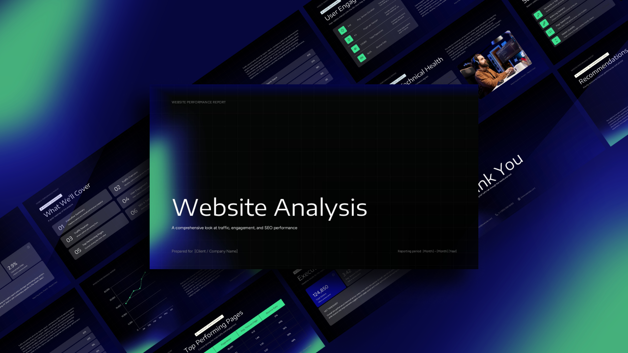 Website analysis powerpoint template