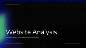website analysis ppt template slide