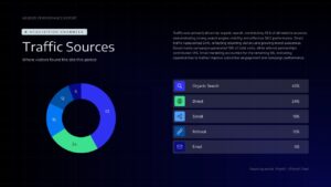 website analysis traffic sources ppt slide template